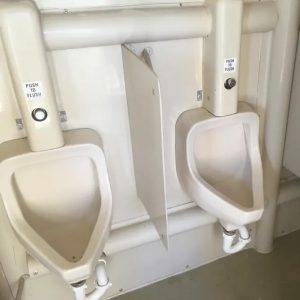 Olympic Restroom Trailer in Rancho Cordova, CA, with an industrial design and robust features