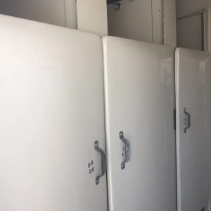 Sleek Olympic trailer toilet with modern, clean facilities in Rancho Cordova, CA