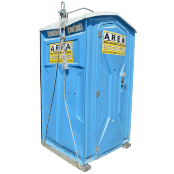 Crane-Lift Restroom with Sink by Area Portable Services