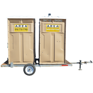 Double Towable Restrooms with Sink