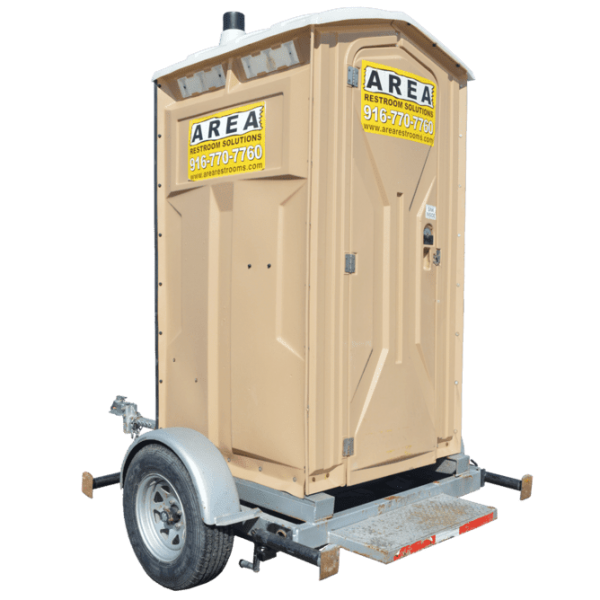 Single Towable Restroom with Sink - Area Portable Services