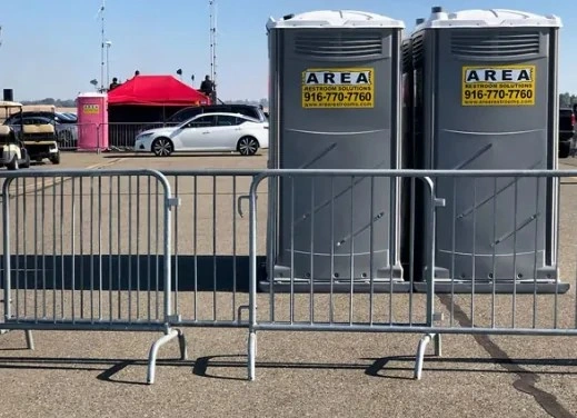 Construction barricade rental for traffic and site safety in Rancho Cordova, CA